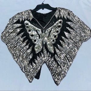 Sequin butterfly top